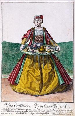The Coffee Maker, c.1735 (coloured engraving)