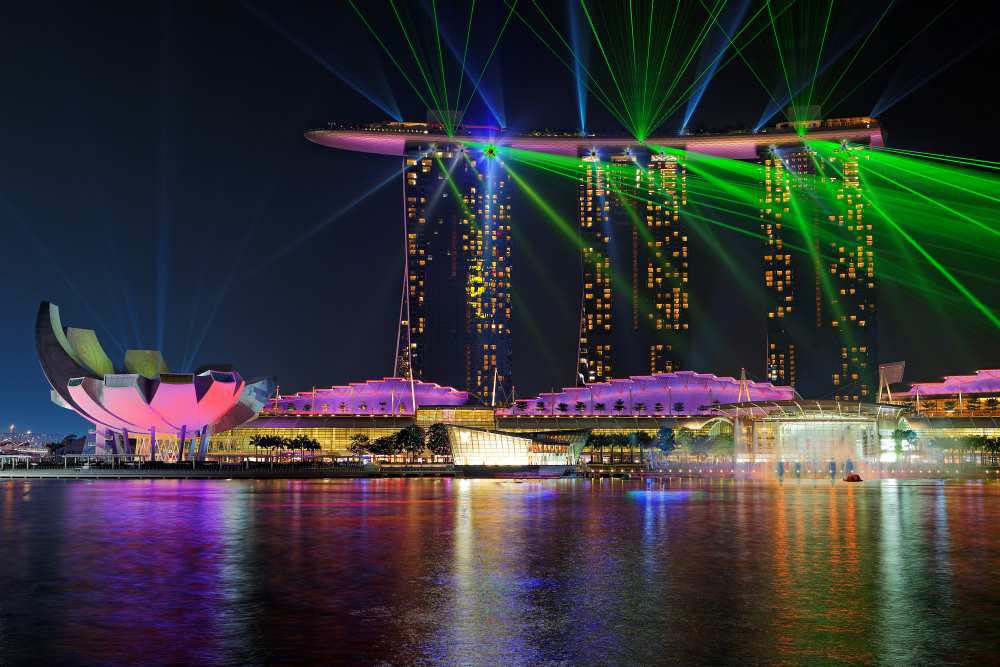 Marina Bay Sands Lasershow van Martin Fleckenstein