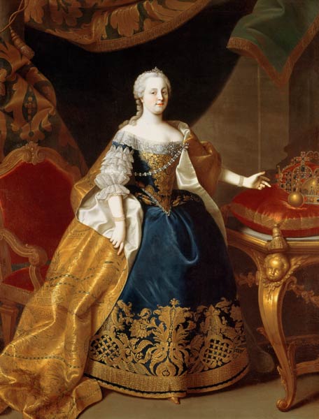 Portrait of the Empress Maria Theresa of Austria (1717-80) van Martin Mytens