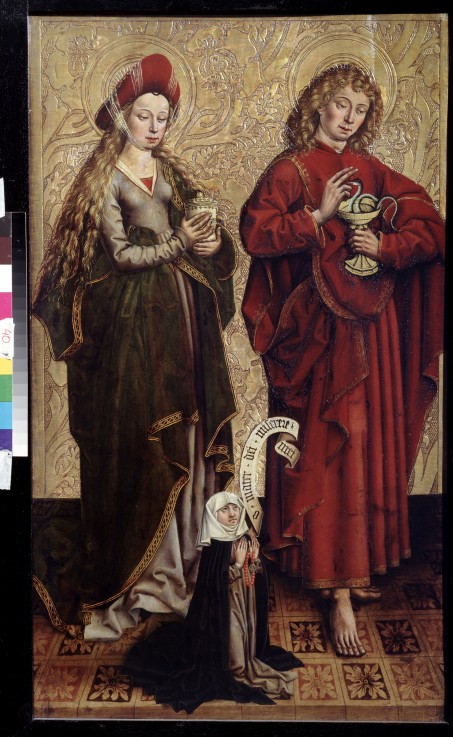 John the Apostle, Mary Magdalen and Donor van Martin Schongauer