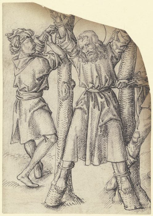Kreuzigung des Heiligen Andreas van Martin Schongauer
