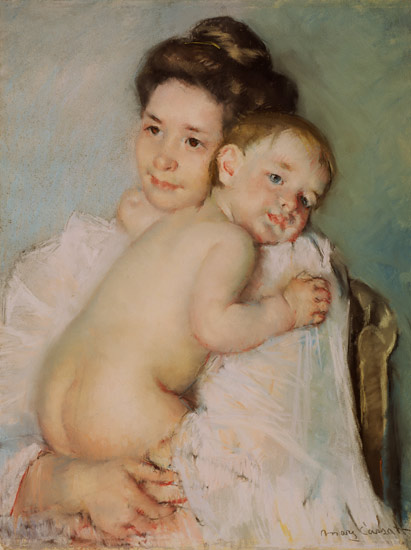 Junge Mutter van Mary Cassatt