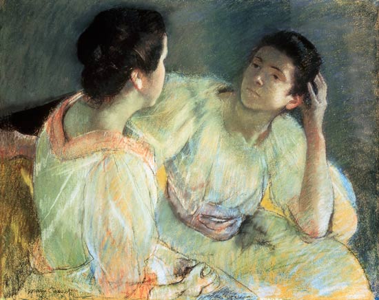 Unterhaltung zwischen Frauen van Mary Cassatt