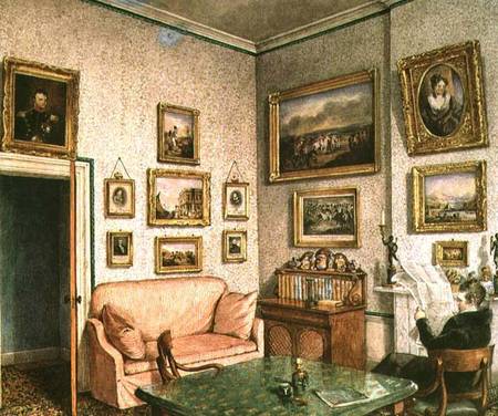 Col. Norcliffe's study at Langton Hall van Mary Ellen Best