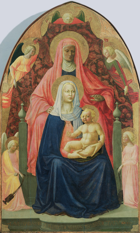 Madonna and Child with St. Anne, 1424-5 (tempera on panel) van Masaccio