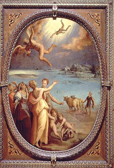 The Fall of Icarus van Maso  da San Friano