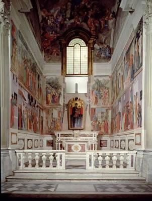 General View of the Chapel van Masolino and Filippino Lippi Masaccio