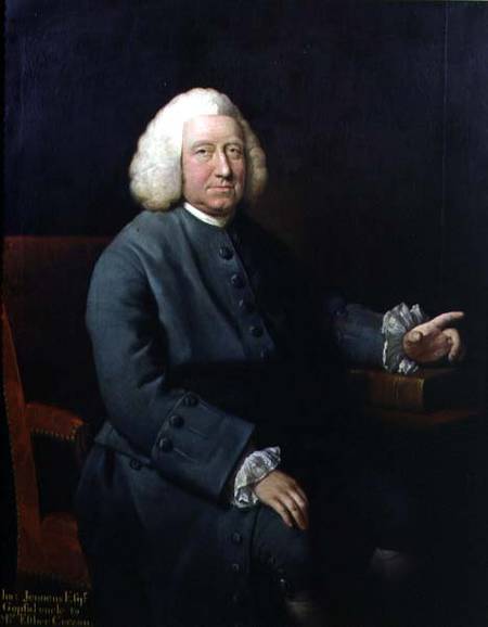 Portrait of Charles Jennens (1700-73), patron and friend of Handel van Mason Chamberlin