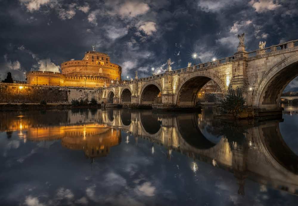 Arches and Clouds. van Massimo Cuomo
