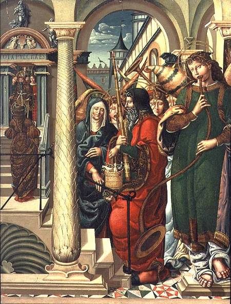 The Presentation of the Virgin in the Temple van Master of Sigena