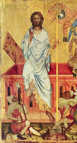 Resurrection of Christ, c.1350 (detail of 156876) van Master of the Cycle of Vyssi Brod