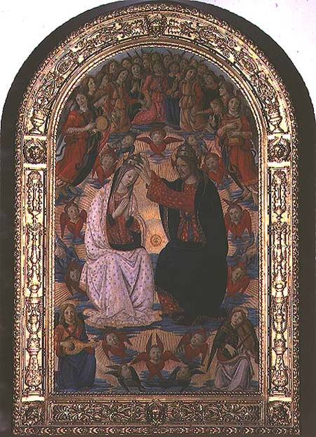 Coronation of the Virgin van Master of the Fiesole Epiphany