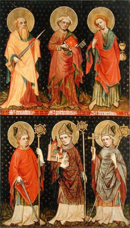 Six Saints van Master of the Holy Barefoot Altarpiece