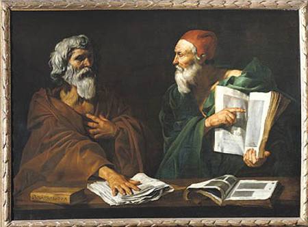 The Philosophers van Master of the Judgment of Solomon