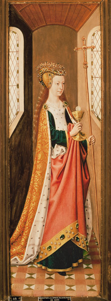 Allegorical Figure of the Christian Church van Master of the Legend of St. Ursula