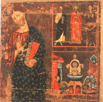 St. John the Evangelist (tempera on panel) van Master of the Magdalen
