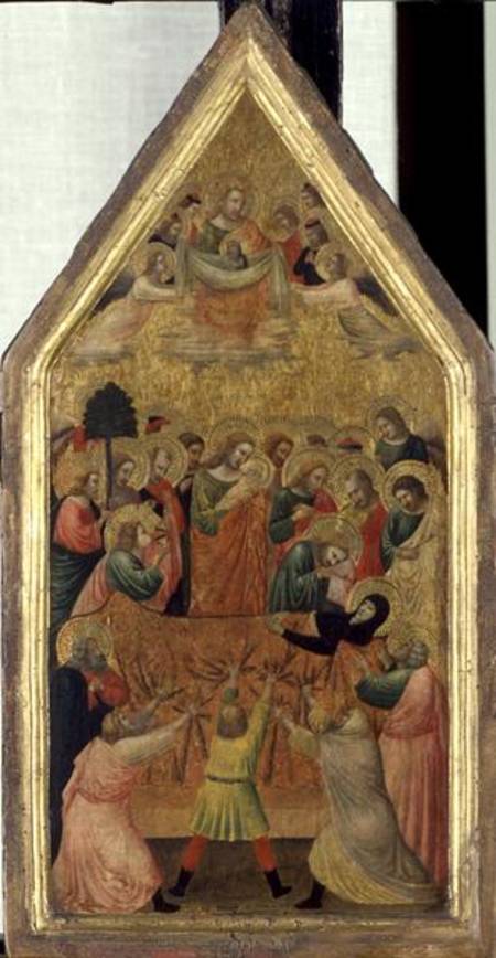 The Death of the Virgin van Master of the School of Rimini
