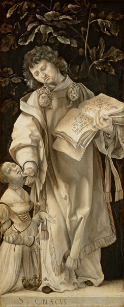 Der hl. Cyriakus. van Mathias (Mathis Gothart) Grünewald