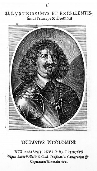 Prince Octavio Piccolomini, Duke of Amalfi, after a portrait of 1649 van Matthäus Merian d.J.