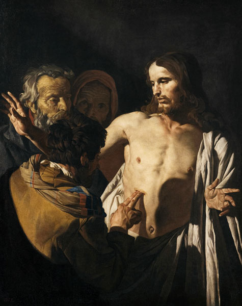 The Incredulity of Saint Thomas van Matthias Stomer