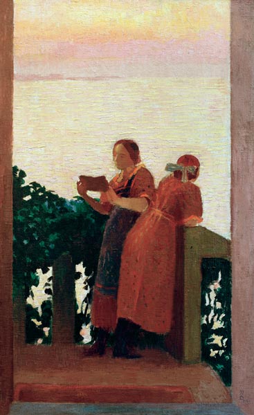 The Balcony or Sunset van Maurice Denis