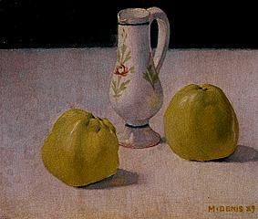 Stillleben mit Kanne und Äpfeln van Maurice Denis