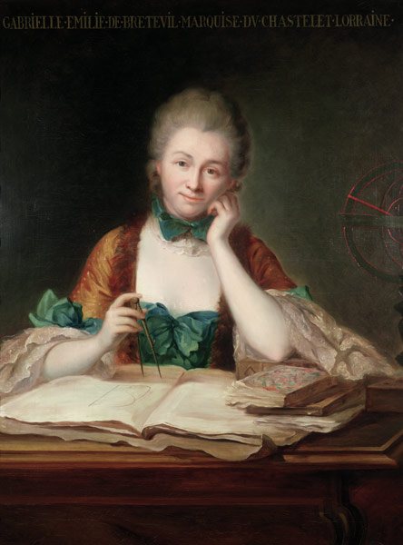 Madame de Chatelet-Lomont (1706-41) van Maurice Quentin de La Tour