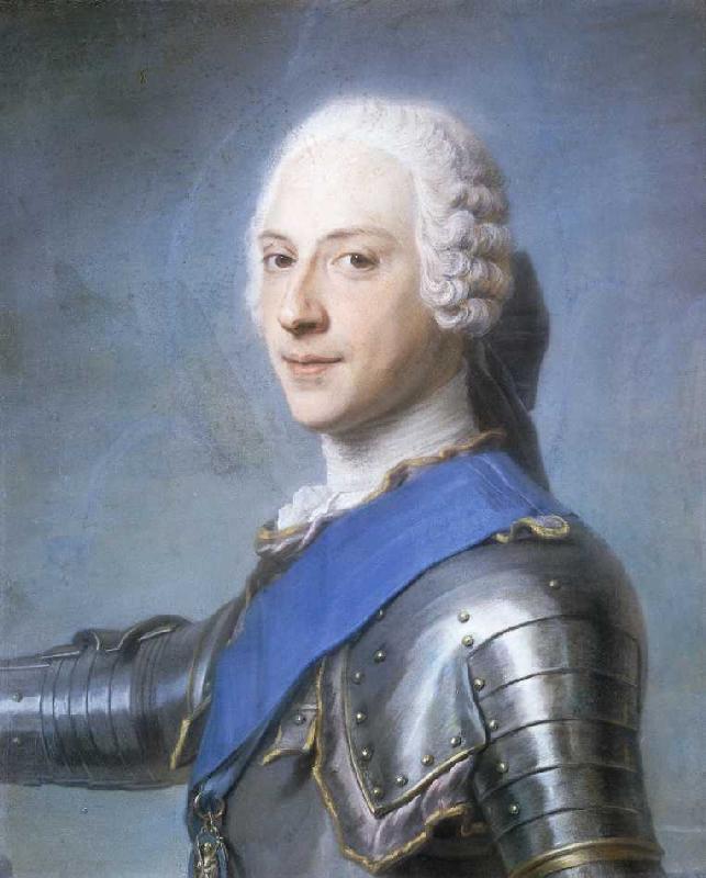 Portrait von Prinz Charles Edward Stuart. van Maurice Quentin de La Tour