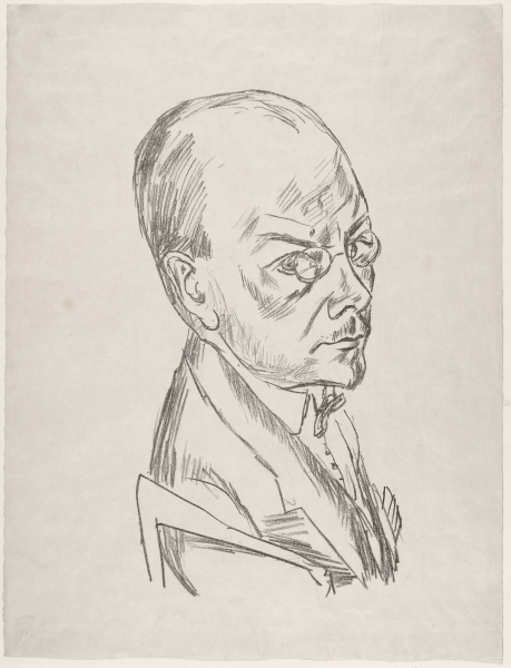 Portrait of Georg Swarzenski van Max  Beckmann