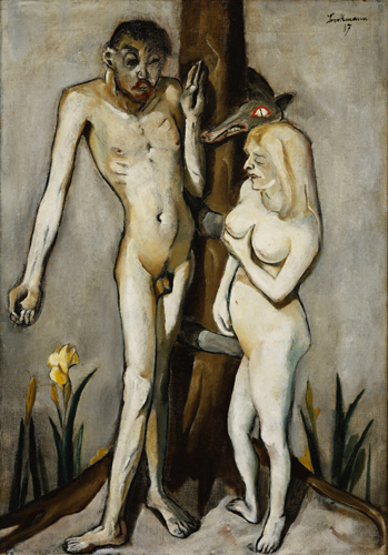 Adam and Eve. 1917 van Max  Beckmann