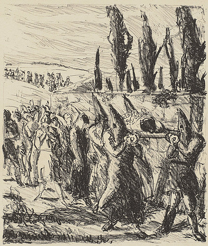 Begräbnis (Funeral). 1909 van Max  Beckmann