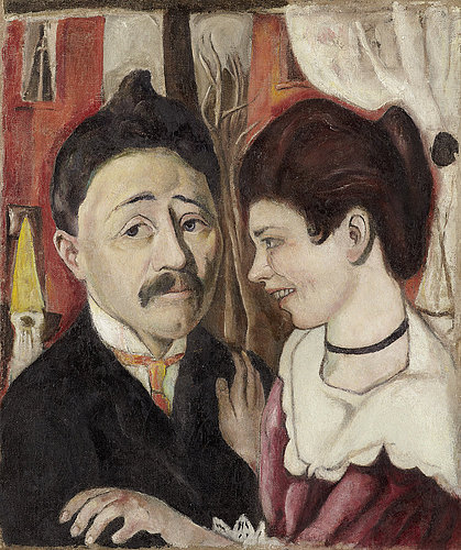 Portait of the married couple Carl. 1918 van Max  Beckmann