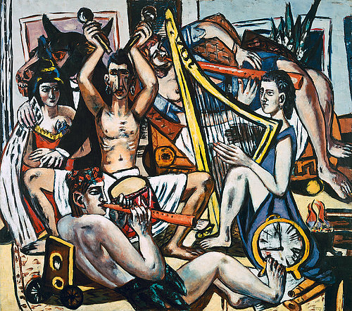 Blind mans bluff (Blinde Kuh). Centre panel of the triptych. 1945 van Max  Beckmann