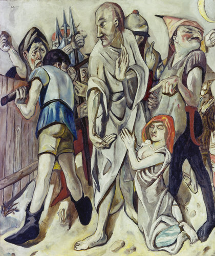 Christ and the Woman Taken in Adultery. 1917 van Max  Beckmann