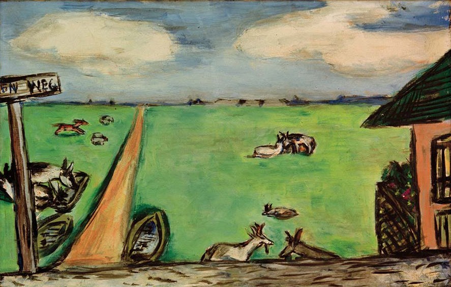 Green meadow with cows van Max  Beckmann