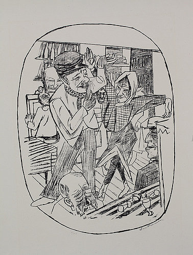 Kaschemme. 1922 van Max  Beckmann