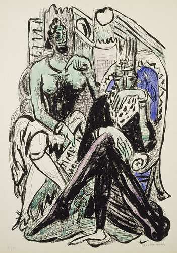 King an Demagoge from Day and Dream. 1946 van Max  Beckmann