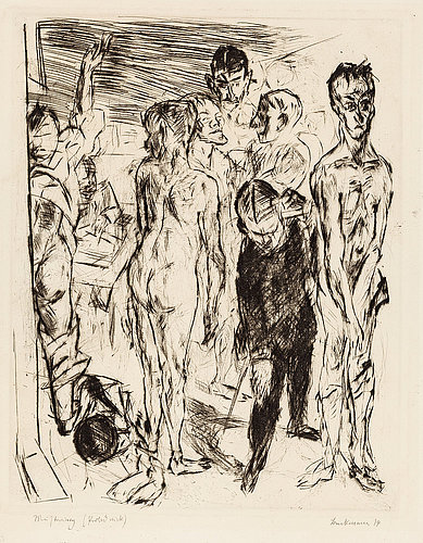 Examination (Musterung). 1914 van Max  Beckmann