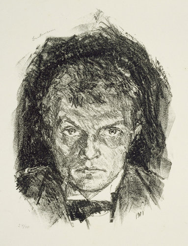 Selfportrait. 1911 van Max  Beckmann