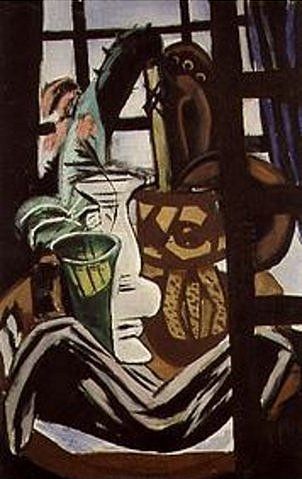 Stilleben mit Atelierfenster. 1931. van Max  Beckmann