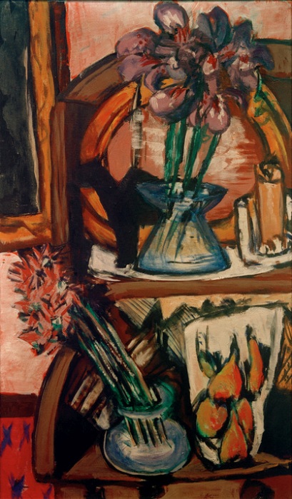 Still life with two flower vases van Max  Beckmann