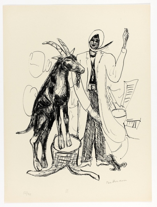 The Buck, plate nine from Day and Dream van Max  Beckmann