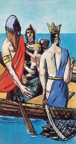 Triptychon Die Abfahrt. 1932/1933. Mittelbild