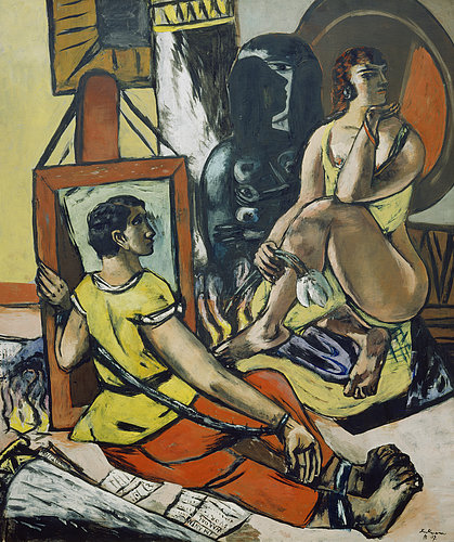 Triptych: The Temptation (of St. Anthony). Centre panel. 1936/37 van Max  Beckmann