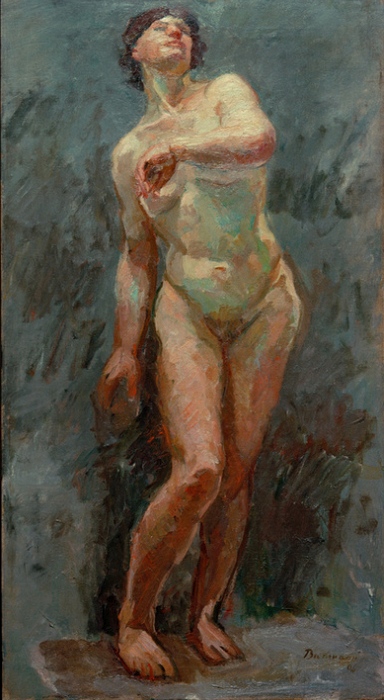 Female nude van Max  Beckmann