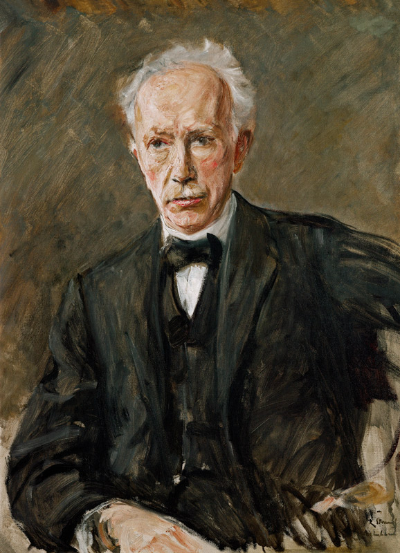 Bildnis des Komponisten Richard Strauss van Max Liebermann