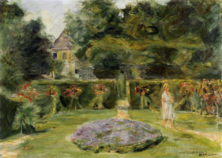 Das Rondell im Heckengarten van Max Liebermann