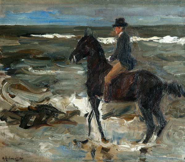 Rider on the Beach van Max Liebermann