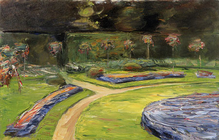 Rondell im Heckengarten van Max Liebermann