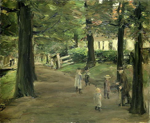 The Avenue (oil on canvas) van Max Liebermann